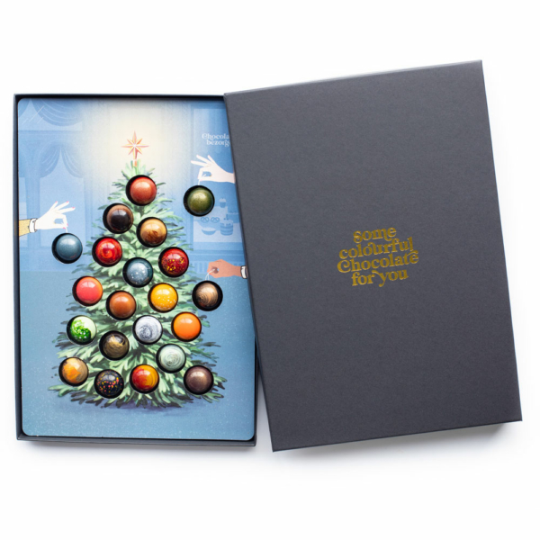 kerstbox kerstboom met bonbons