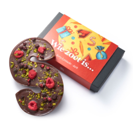 chocoladeletter vegan framboos pistache