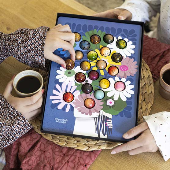 etnisch Vormen onderwerp Bos bloemen van chocolade | Origineel én lekker! | Chocoladebezorgd.nl