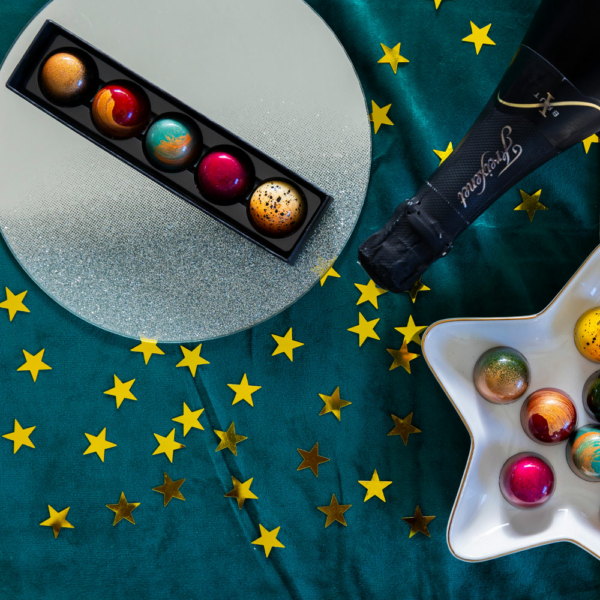feestelijke bonbons voor nieuwjaar
