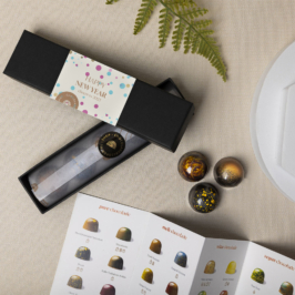 vier het nieuwe jaar met luxe bonbons