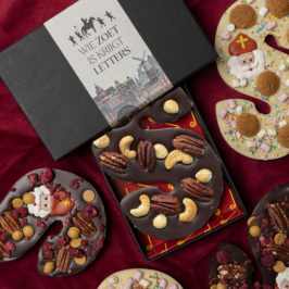 vegan chocoladeletter verpakt