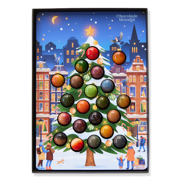 kerstboom chocolade bonbons