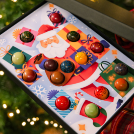 kerstman chocolade bonbons cadeau