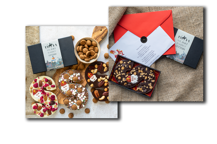 chocoladeletters met logo bestellen