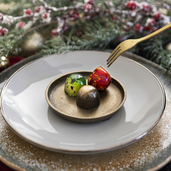 kerst bonbons 15 stuks met rode kerstwikkel - sfeer