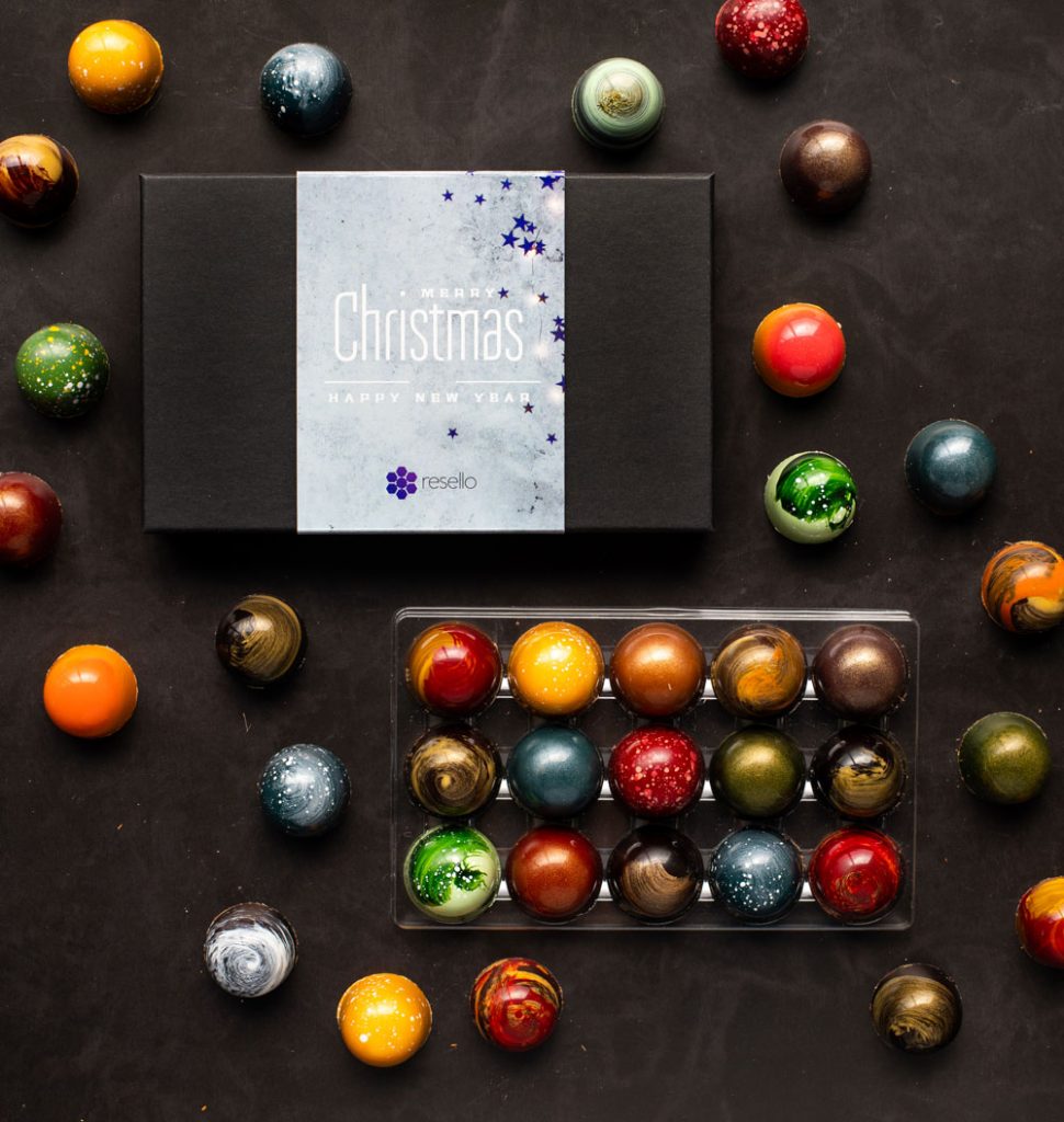 luxe kerst bonbons met logo