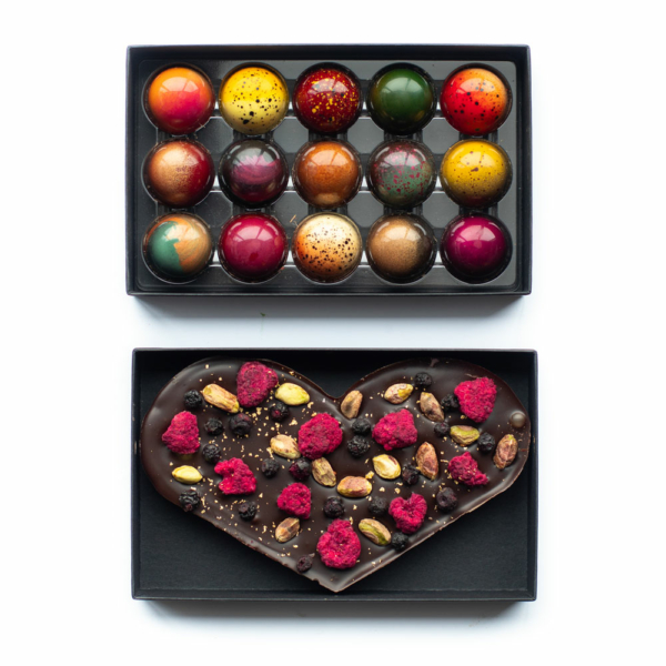 valentijn chocolade pakket pure chocolade
