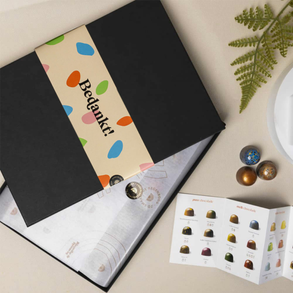 chocoladebedankje versturen bonbons 35 stuks luxe verpakt
