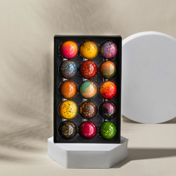 luxe handgemaakte chocolade bonbons 15 stuks bedankje