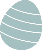 paaschocolade paaseitje blauw