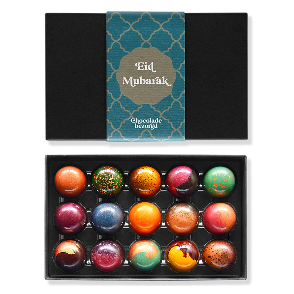 Chocolade bonbons giftbox sturen bij einde Ramadan