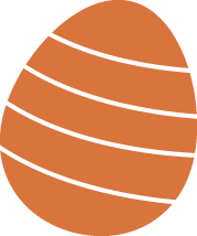 luxe paaschocolade paaseitje oranje