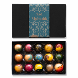 eid mubarak wensen met bonbons 15 stuks