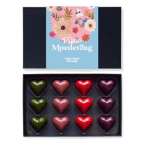moederdag hartjes bonbons 12 stuks