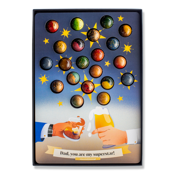 vaderdag giftbox chocolade 21 bonbons