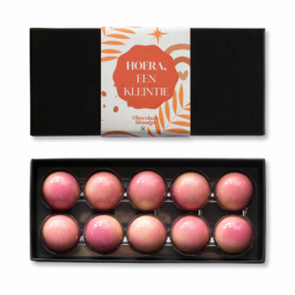 beschuit met roze muisjes 10 bonbons