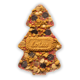 melk chocolade kerstboom lotus speculoos