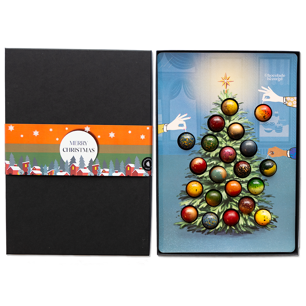 Chocolade kerstboom Zelf samenstellen
