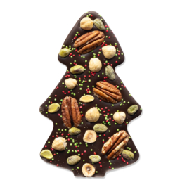 pure chocolade kerstboom noten