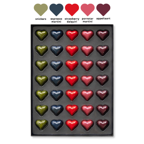35 hartjes bonbons smaken