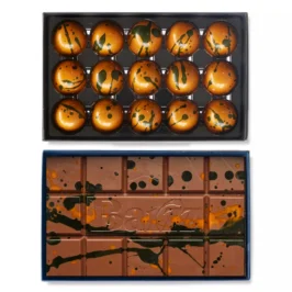 Dubai pistache knafeh chocoladereep en bonbons