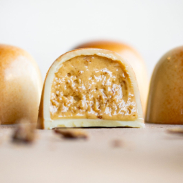 bueno hazelnut bonbons cut