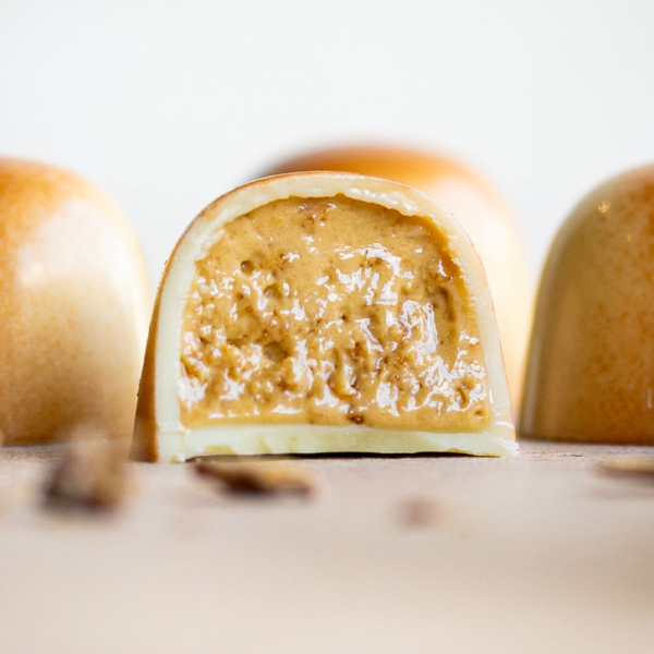 bueno hazelnut bonbons cut