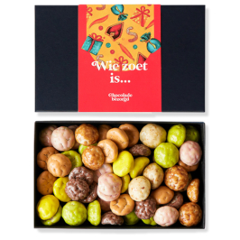 chocolade pepernoten kleurrijk