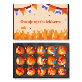 oranje chocolade bonbons stroopwafel