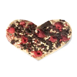 Chocoladehart rasberry, cookie & cream