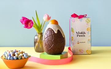 Groot chocolade paasei