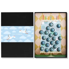 geboorte bonbons blauw taart