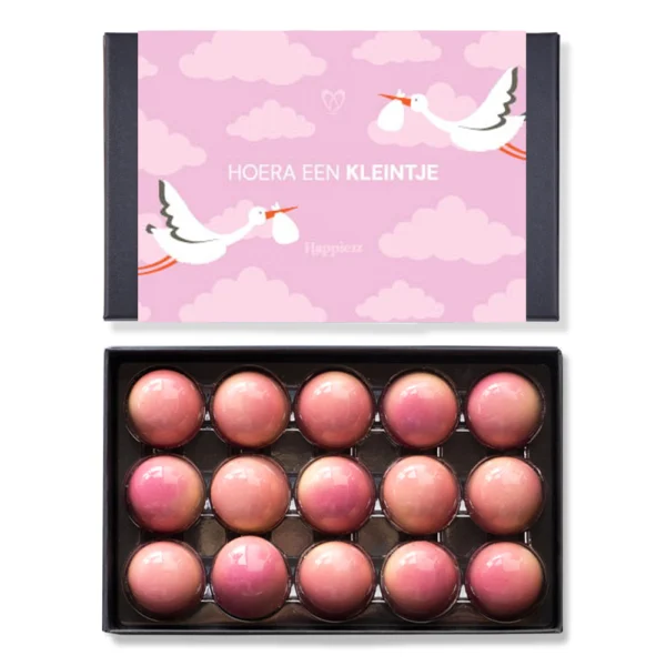 Geboorte bonbons roze 15