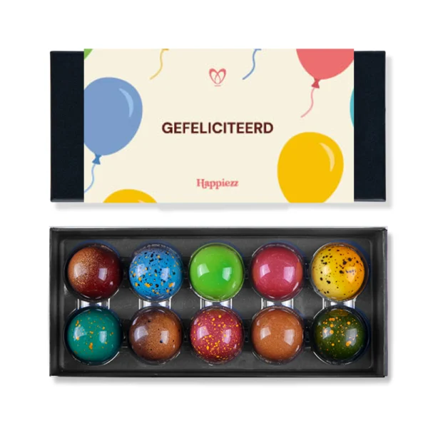 gefeliciteerd chocolade bonbons 10 stuks