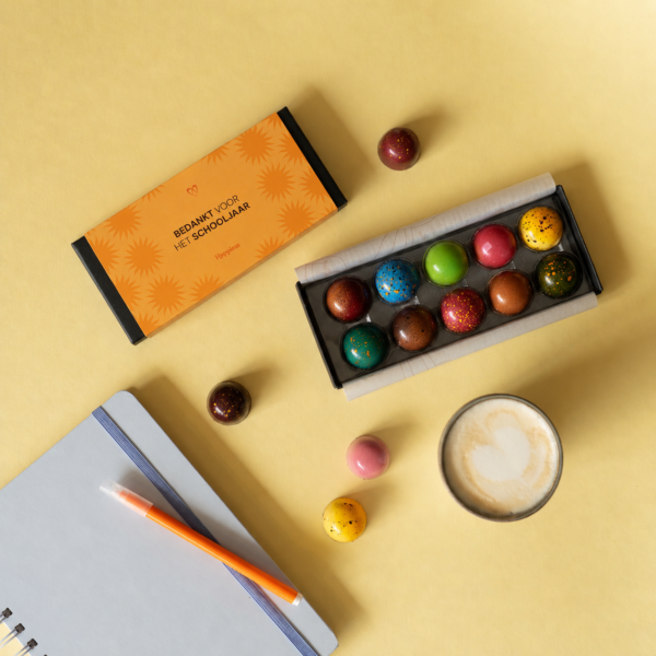 Bedankt juf meester 10 bonbons