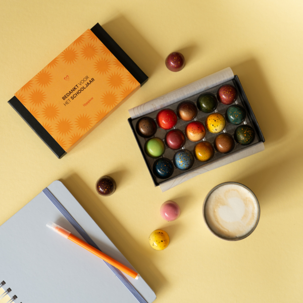 Bedankt juf meester 15 bonbons