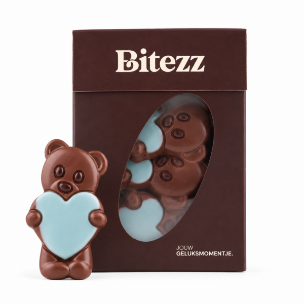 Chocolade beertje blauw